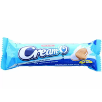 Biscuits sandwichs Cream-O en gros, crème au lait 85g, biscuits croustillants à la crème, prix compétitif, export