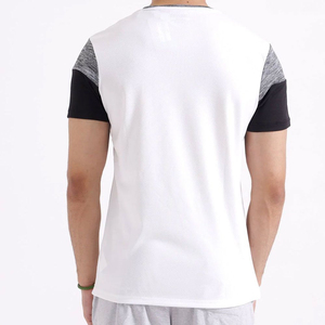 เสื้อยืดแขนสั้นผู้ชาย คอโอ แห้งเร็ว สปอร์ต ทรงเข้ารูป สีขาว ดำ เทา - Product Image 6