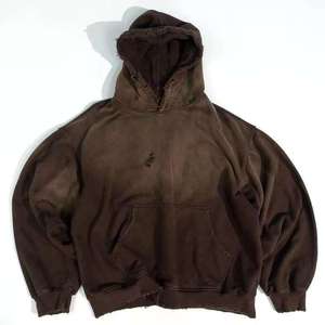 Sweat à capuche 100% Coton de Haute Qualité, Délavé à l'Acide, Série High Street, Effet Vieilli, Vente en Gros - Product Image 3
