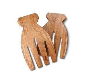 Durable Wooden <b>Salad</b> Mixer Hands for Everyday Use Natural Wooden <b>Salad</b> Tossing Hands for Healthy Meals - Product Image 1