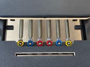 Reformador fino negro de aluminio resistente profesional multifunción para estudio de Pilates comercial al por mayor - Product Image 3