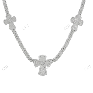 8MM 22" Trendy 925 Sterling Silver Cuban Link <b>Chain</b> Hip-Hop Style Unisex Wide Moissanite Wedding Necklace - Product Image 1