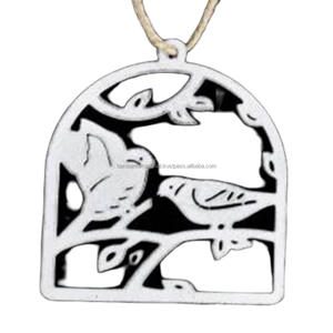 Artículo decorativo colgante de hierro con revestimiento de polvo blanco terminado para decoración del hogar y otras decoraciones navideñas - Product Image 6