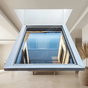 Una ventana de techo de vidrio transparente en un techo de tejas oscuras trae luz solar brillante y limpia dentro del hogar acogedor para que las habitaciones se sientan grandes y cálidas. - Product Image 3