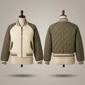 <b>Women</b> <b>Bomber</b> <b>Jacket</b> Premium <b>Women</b> <b>Bomber</b> <b>Jacket</b> Stylish Casual Outerwear Durable Polyester Fabric <b>Lightweight</b> Construction - Product Image 6