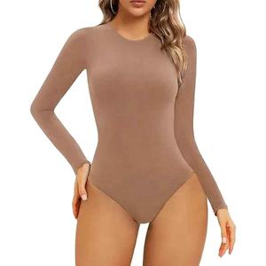 Body de Gimnasio de Manga Larga para Mujer, Personalizado por el Fabricante, Ligero, de Secado Rápido, de Una Pieza, de Alta Calidad, sin Costuras - Product Image 2
