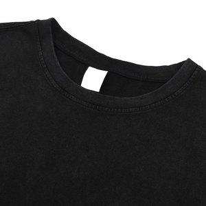 Débardeur Homme Noir Sans Manches Col Rond Tricoté Décontracté à Ourlet Effiloché Couleur Unie Style Col Rond - Product Image 4
