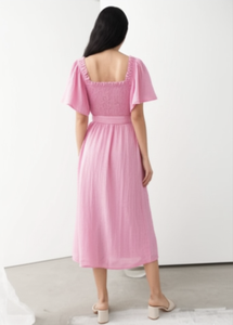 Vestido Midi de Moda Urbana para Mujer, Sin Mangas, Tejido de Tela, Etiqueta Personalizada OEM ODM, Ropa al por Mayor OEM ODM - Product Image 2