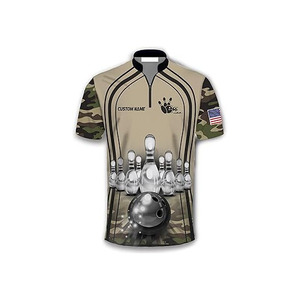 Customizable Comfortable Men <b>Bowling</b> Button for Shirts New Design Full Sublimation Printing Breathable Eco-Friendly Quick Dry - Product Image 5