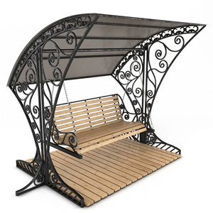 Modern Outdoor Fabric <b>Swing</b> <b>Chair</b> Two Seat Hanging Basket Design - Product Image 4