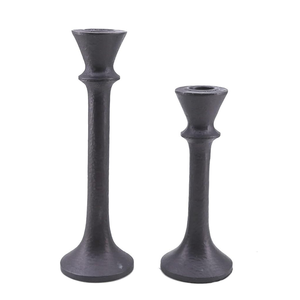 Porte-bougie le plus vendu pour la décoration intérieure, finition noire, support à bougie de qualité supérieure, en aluminium coulé, fait main, personnalisé - Product Image 4