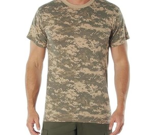 T-shirt tactique 100 % coton pour homme, col rond, respirant, manches courtes, impression sublimée, AI-TS-44 - Product Image 1