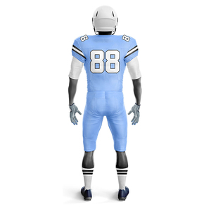Uniforme de football américain sur mesure de haute qualité, 100% polyester, écologique, grande taille, séchage rapide, respirant, couleurs, logo, unisexe - Product Image 3