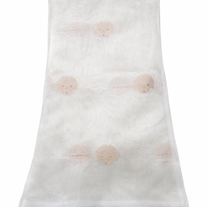 Tela Brocada Pastel 100% Poliéster con Motivos Florales Pequeños, Jacquard de Color Claro, Resistente a la Abrasión, Peso Medio, Elegante - Product Image 1