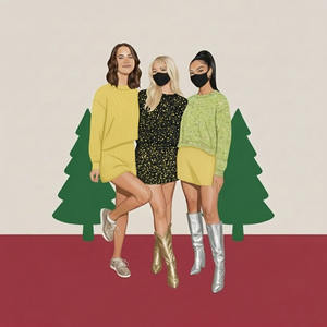 Ensemble de jupes personnalisées OEM tendance pour femmes, comprenant un crop top à capuche avec impression de logo décontractée, idéal pour l'hiver - Product Image 4