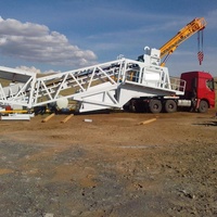 Centrale à béton mobile Zeyu YHZS75 avec contrôle automatique PLC, malaxeur à béton à double arbre JS1500 à entraînement électrique pour la construction
