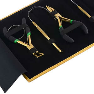 Kit de pinces pour extensions de cheveux en acier inoxydable avec 2 pinces + 1 aiguille à anneaux pour usage commercial - Product Image 4