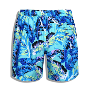 New Men's Tropical <b>Leaf</b> Print Swim Shorts Custom Mesh Shorts Workout Shorts Premium Quality Breathable Streetwear Shorts Mens - Product Image 2
