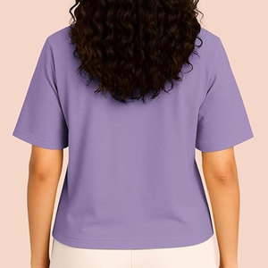 New Design Arrival <b>Top</b> Trendy Lightweight Regular Best High Performance Round Neck Fashion Casual Wear Summer Women <b>Crop</b> <b>Top</b> - Product Image 3