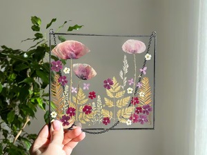 กรอบรูปสี่เหลี่ยมผืนผ้าสีทองสำหรับตกแต่งแนวตั้งลายดอกไม้ - Product Image 4