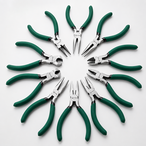 8 Piece Professional Jewelry Making <b>Pliers</b> <b>Set</b> Round Nose Needle Nose Flat Nose Wire Cutters Ergonomic Handle Jewelry - Product Image 1