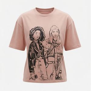 Nueva Llegada, Camisa de Oficina para Mujer, Primavera Otoño, Moda, Estampado Moderno, Vestido Informal para Dama, 240 g/m², 100% Algodón Satinado con Lentejuelas - Product Image 1