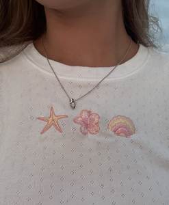 Haut orné de perles détaillées avec broderie créative à l'aiguille et un look élégant inspiré des boutiques - Product Image 3