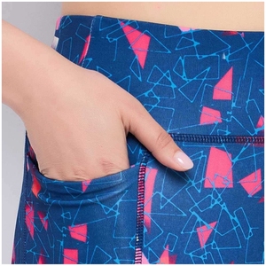Women's High Waist <b>Printed</b> <b>Leggings</b> Stretch Full Length Yoga Pants with Pocket Casual Workout Trousers - Product Image 6