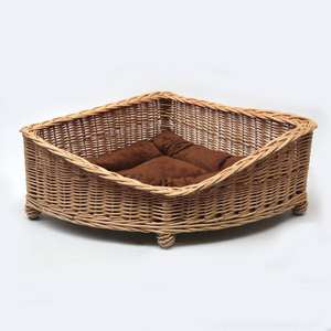 Panier en rotin pour chien et chat avec coussin Maison pour chien en osier pour chats Cages pour animaux de compagnie Genre - Product Image 2