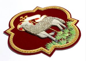 Parche Bordado de Lujo Hecho a Mano con Motivo de Lingotes, Aplique Decorativo, Insignia para Coser, Motivo Textil con Efecto 3D en Relieve, Acabado Resistente al Agua - Product Image 6