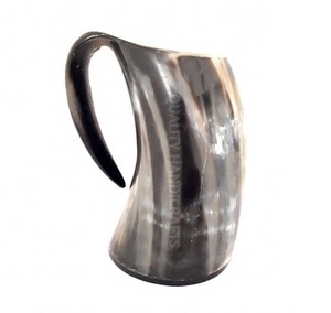 El mejor diseño, taza de Stein Medieval de 20 Oz, taza de cuerno vikingo hecha a mano genuina, nueva para tazas de cerámica originales de la India - Product Image 5