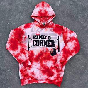 MMA Athletic Screen Printing Hoodie Oversized Sweatshirt Hip Hop <b>Tie</b> <b>Dye</b> Acid Wash Pullover Vintage <b>Hoodies</b> - Product Image 1