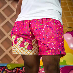 กางเกงขาสั้นผู้ชายผ้าฝ้ายขนสัตว์ 100% เป็นมิตรกับสิ่งแวดล้อม ขายส่ง รับสกรีนโลโก้ เอวยางยืดปานกลาง พิมพ์ลาย ลวดลายเรียบง่าย สวมใส่สบาย เหมาะสำหรับกิจกรรมกลางแจ้งและกีฬา - Product Image 2