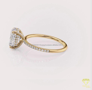 Anillo de Compromiso de Moissanita de la Mejor Calidad para Mujer, Joyería de Lujo para Propuesta de Matrimonio, Disponible al Mejor Precio del Mercado - Product Image 6