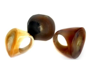 Anillo de Cuerno de Búfalo Especial, Joyería de Cuerno, Anillo Blanco y Negro, Hermoso y Atractivo, Productos en Venta, Artesanía Natural - Product Image 5