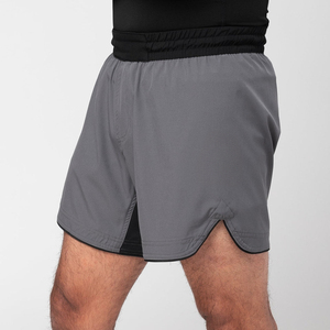Shorts de grappling athlétiques, polyester sublimé respirant, avec cordon de serrage, taille élastique, shorts d'entraînement MMA personnalisés - Product Image 2
