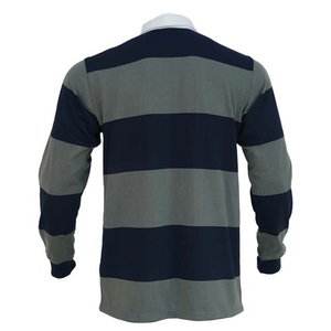 Maillot de rugby rayé à manches longues, polo de sport, haut d'équipe, tenue décontractée - Product Image 3