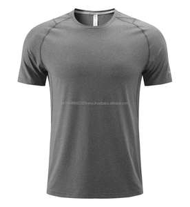 Camiseta de gimnasio de moda de alta calidad para hombre, poliéster Spandex, manga corta para hombre, camisetas de gimnasio de poliéster para correr - Product Image 2