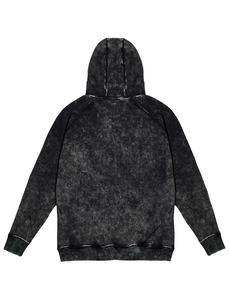 Sudadera con Capucha para Hombre, de Alta Calidad, Negra, Lavada con Ácido, 100% Algodón, Ligera, Transpirable, con Estampado Personalizado - Product Image 3