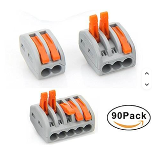 Kit de Conectores Eléctricos Wagos 222 de Conexión Rápida, Terminales de Empalme Rápido, 2/3/5 Piezas para Componentes Electrónicos - Product Image 3