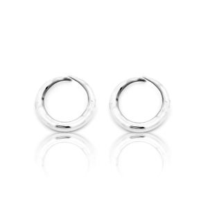 Pendientes de Plata de Ley 925 con Bisel Minimalista Plateado SKU7627, para Regalos de Boda, Compromiso y Fiesta - Product Image 1