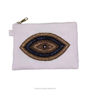 Monedero de Mano con Cuentas Hecho a Mano, Diseño de Estrella Facial, Bordado Amarillo, Cierre de Cremallera, Bolsa Pequeña Personalizada, Regalo para Fiestas de Niñas - Product Image 3