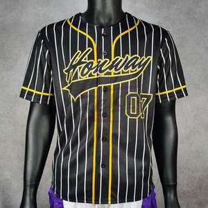 <b>Custom</b> High Quality Adult Baseball <b>Softball</b> <b>Uniform</b> Set Breathable Sublimation Transfer Print Jersey <b>Custom</b> Logo Colors 360g - Product Image 1
