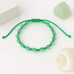 Pulsera Nays Premium Hecha a Mano con Macramé, Estilo Tosca Verbena, Chic, Multicolor, con Cuentas de Cristal y Pedrería, Cordón Ajustable - Product Image 4