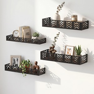 Estantes de pared de madera de mango y estantes flotantes OEM personalizados al por mayor |   Aqdus Saleem India - Product Image 1