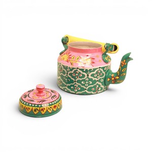 Handcrafted Printed Aluminium <b>Tea</b> Kettle Decorative Vintage Teapot Home Decor Serving <b>Pot</b> - Product Image 4