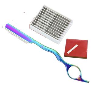 Rasoirs à lame unique en acier inoxydable de qualité ergonomique personnalisable pour salons de coiffure prix de gros de haute qualité et précision - Product Image 6