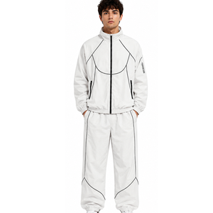 <b>Men</b> Nylon Tracksuit Waterproof Windbreaker Sports Suit Lightweight <b>Jacket</b> and Pants Wholesale Factory Nylon Tracksuits - Product Image 4