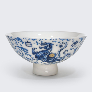 Juego de Tazas de Té de Porcelana Tradicional de las Cuatro Bestias, Caja de Regalo, Regalos Empresariales, Apto para Lavavajillas y Microondas - Product Image 6