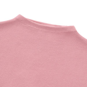 T-shirts pour femmes 100% coton, épaules tombantes, jersey de haute qualité, design imprimé décontracté, poids du tissu 260 grammes, logo imprimé personnalisé - Product Image 5